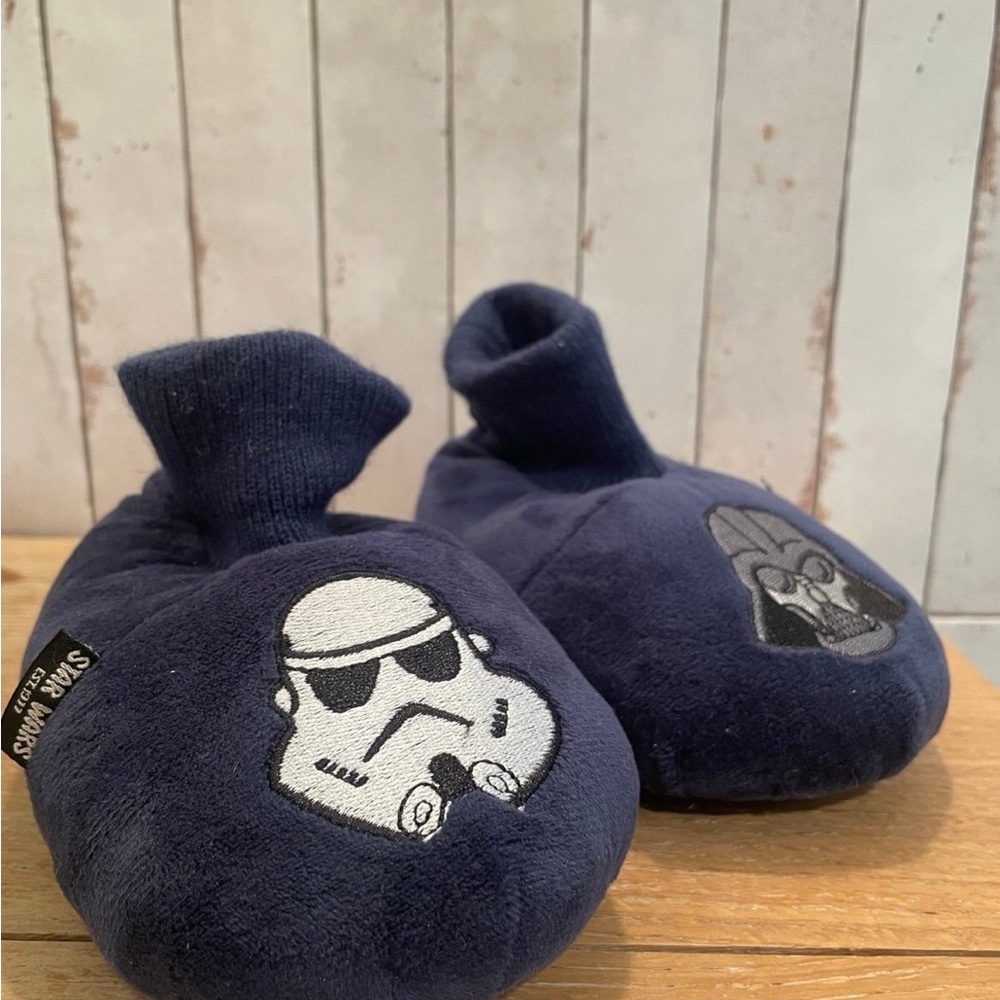 Star Wars Disney Storm Trooper Darth Vader Toddler Slippers US 7/8